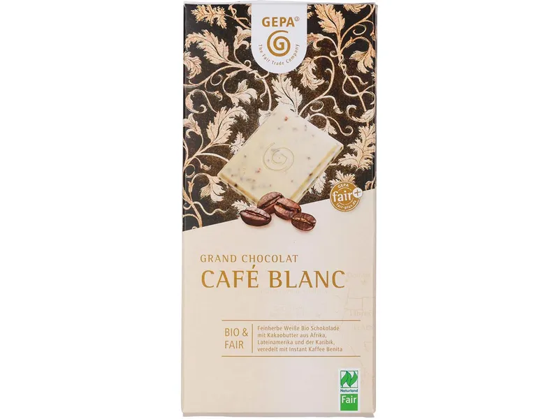 gepa GEPA Bio-Schokolade "Grand Chocolat" Café Blanc 100 g – Produktbild 1 von 1