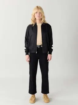 Yahmo Yahmo Damen vegan Jacke Bomber Reversible Ruth Sandelholz/Schwarz – Produktbild 1 von 1