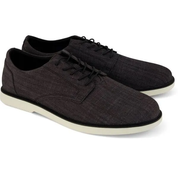 TOMS TOMS Vegane Männer Oxford Schuhe JOSHUA, Schwarz, – Produktbild 4 von 4