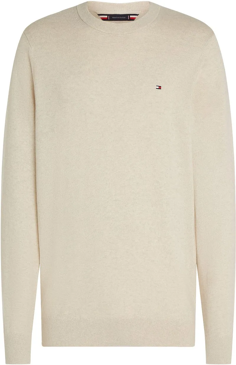 Tommy Hilfiger Tommy Hilfiger Pullover Cotton Kashmir Ecru - Größe XXL, Wollweiß, – Produktbild 1 von 5