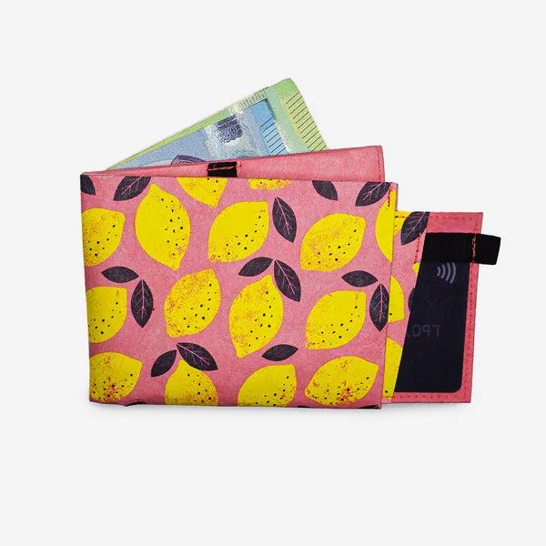 paprcuts paprcuts RFID Portemonnaie Pro, Pink lemon ( gelb orange), – Produktbild 1 von 4