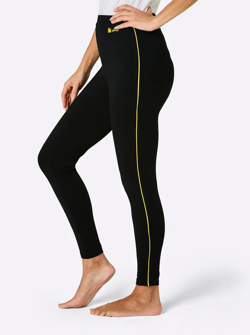 feel good Leggings schwarz, Schwarz, – Produktbild 1 von 2