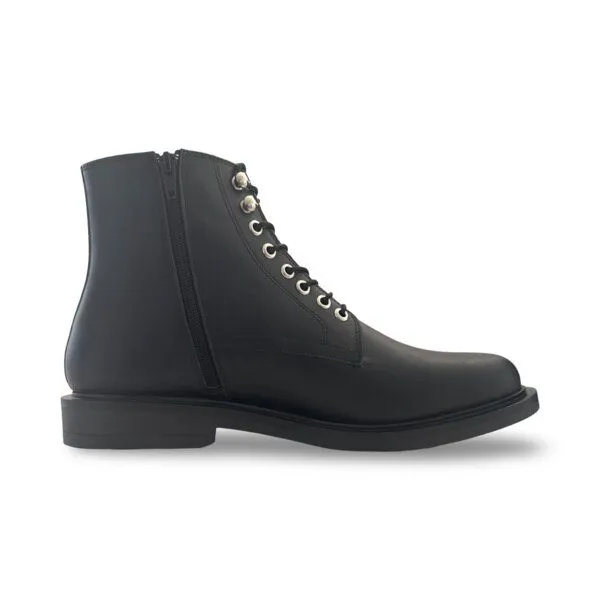 Nae Vegan Shoes Nae Vegan Shoes NAE | Jules Vegane Herrenstiefel – Schnürstil mit Reißverschluss, Schwarz, – Produktbild 3 von 4
