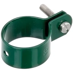 Alberts ALBERTS Schelle, Befest.v.Streben an Pfosten, verzinkt, grün Kst.b., Ø38mm, Breite22mm – Produktbild 1 von 1