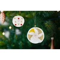 WomenCraft WomenCraft Christbaumschmuck & Dekoanhänger - 7cm - INYABU/IKIBA/URU, Inyabu gelb (gelb), – Produktbild 1 von 1
