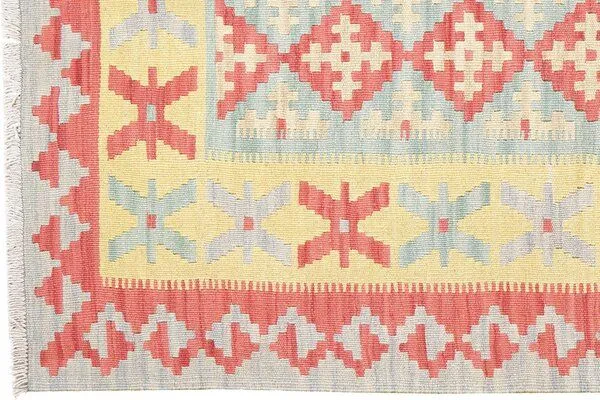 Rugtales Kelim Gashgai Grün „Rugtales“ aus Schurwolle, 121x184 cm, Grün, – Produktbild 4 von 4