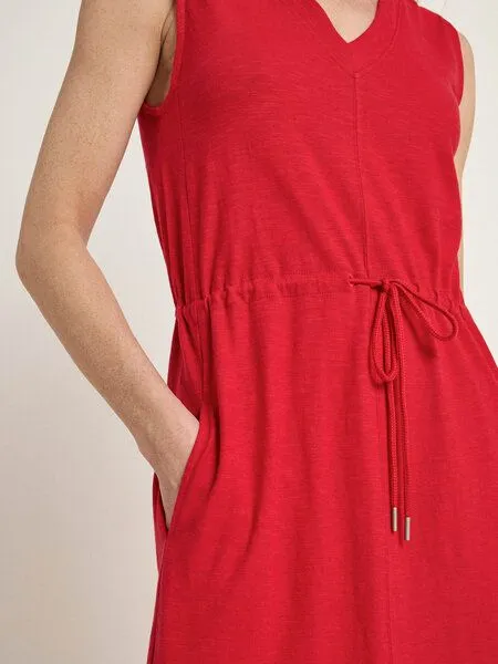 LANIUS LANIUS Maxikleid (GOTS) aus Bio-Baumwolle, Red, – Produktbild 4 von 4