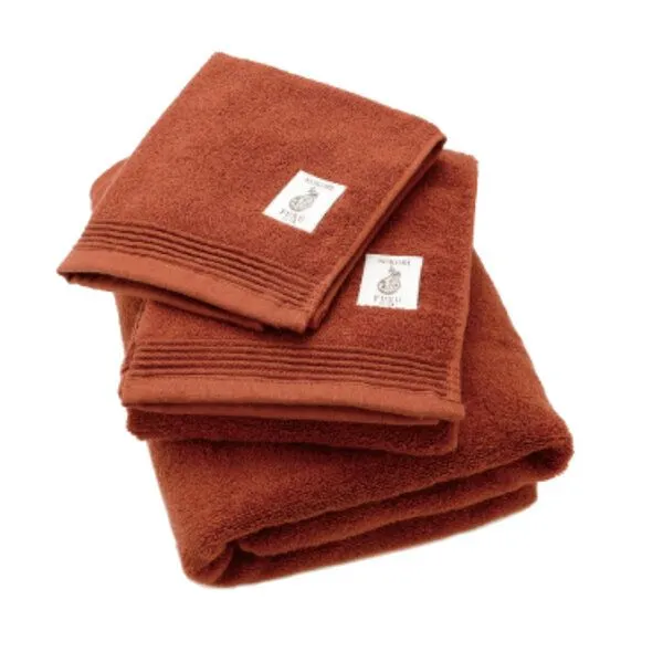 thies thies 1856 ® veganes Handtuch aus japanischer Biobaumwolle gefärbt mit recycelter Craft Bier Maische, Brown (braun), – Produktbild 2 von 4