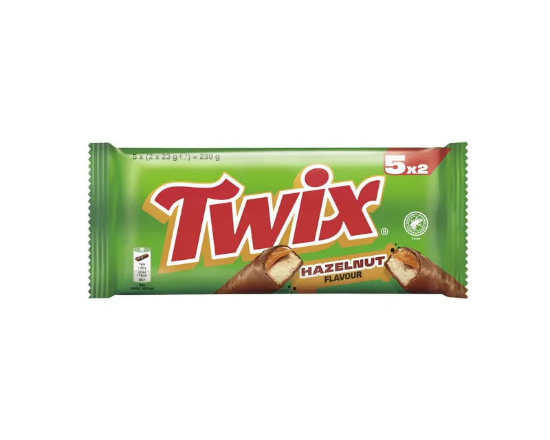 Twix Twix Schokolade, Twix Multipack Haselnuss 5x46g leckere Haselnussnote Packung 230g – Produktbild 1 von 2
