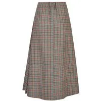 Addition Sustainable Apparel Addition Sustainable Apparel Powerful Skirt, Midi-Rock aus Bio-Baumwolle, Multi checke (grey), – Produktbild 1 von 1