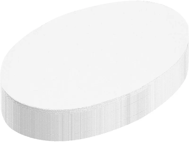 250 Blatt Moderationspapier Ovale 11x19cm weiß – Produktbild 1 von 1
