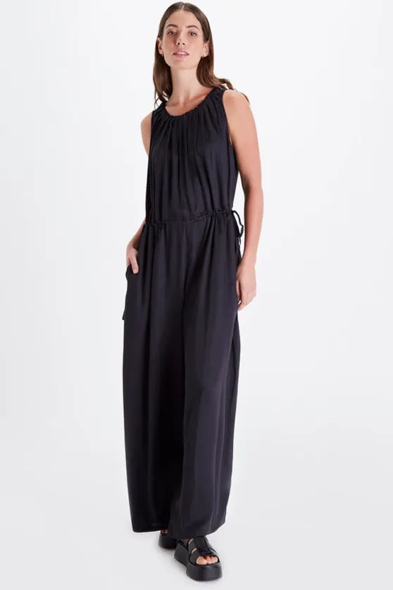 Neu Nomads Neu Nomads Damen vegan Jumpsuit Sia Schwarz, Schwarz, – Produktbild 2 von 2