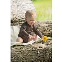 Engel natur Baby Body langarm Wolle Seide walnuss | GOTS zertifiziert Engel Natur – Produktbild 1 von 1