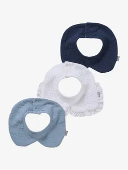 Vertbaudet 3er-Pack Baby Lätzchen mit niedlichem Kragen – Produktbild 1 von 1