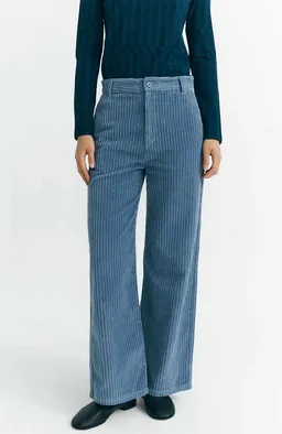 thinking mu Thinking MU Damen vegan Hose Karina Fuzz Blue – Produktbild 1 von 1