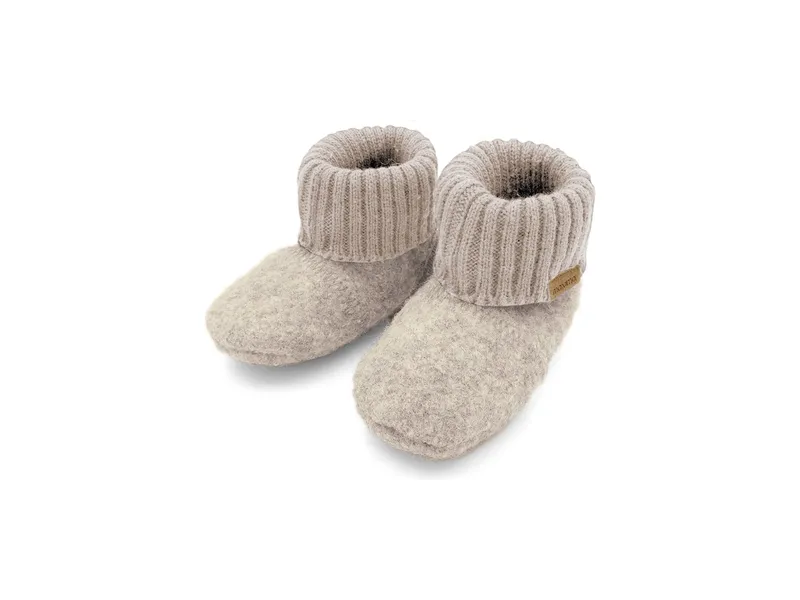 Maximo Hüttenschuhe beigemeliert Gr. 19/20, Braun, – Produktbild 1 von 2