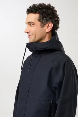 LangerChen LangerChen Kapuzenjacke mit verdeckter Knopfleiste – Produktbild 1 von 1