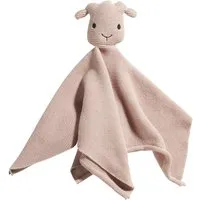 HANS NATUR Baby Schnuffeltuch mit Rassel Strick Bio-Baumwolle rose Maße 35 x 35 cm – Produktbild 1 von 1
