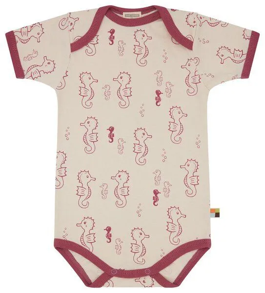 loud + proud loud + proud Babys & Kinder Body kurzarm Druck, GOTS-zertifiziert, Rouge(rosa), – Produktbild 2 von 3