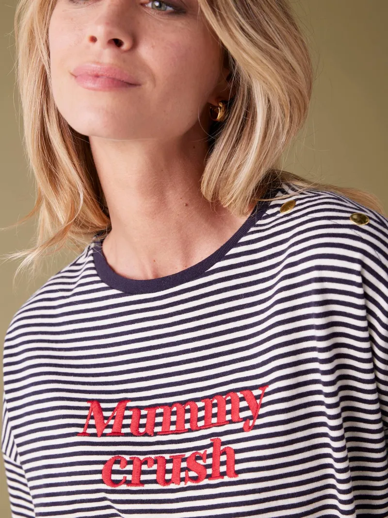 Envie De Fraise Shirt Mummy Crush ENVIE DE FRAISE, Marine, – Produktbild 4 von 4