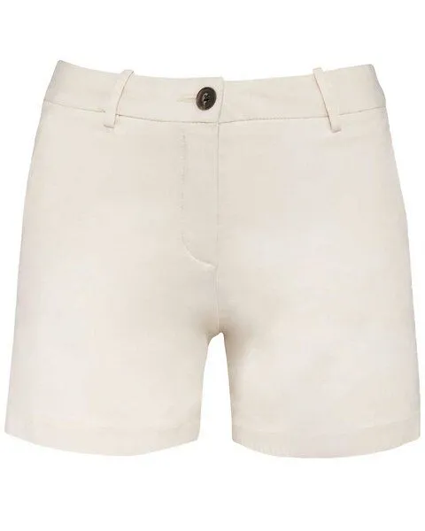 YTWOO YTWOO Damen Bermudashorts aus Bio Baumwolle mit weicher Haptik, Weiß, – Produktbild 1 von 4