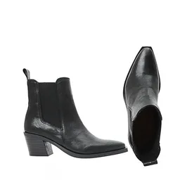 Ten Points Ten Points Carmen, minimalistische Leder-Cowboy-Boots – Produktbild 1 von 1