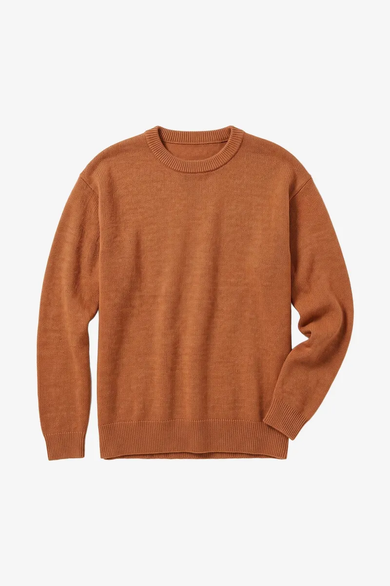 KnowledgeCotton Apparel KnowledgeCotton Apparel Herren vegan Pullover Soufflé Garn Lion Braun, Braun, – Produktbild 1 von 2