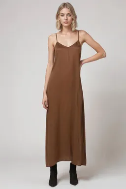 Neu Nomads Neu Nomads Damen vegan Midikleid Sammie Cognac – Produktbild 1 von 1