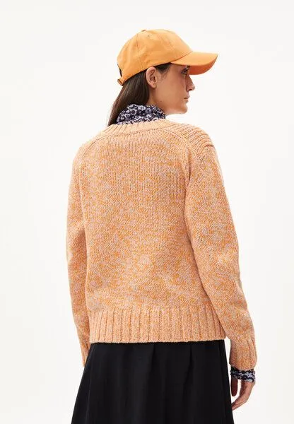ARMEDANGELS ARMEDANGELS AMALIAA LEOPARD - Damen Strick Pullover Relaxed Fit aus Bio-Woll Mix, Sunset-rose quartz, – Produktbild 2 von 4