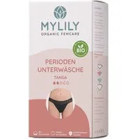 MYLILY MYLILY Periodenunterwäsche, Tanga, schwarz, Gr. L – Produktbild 1 von 1