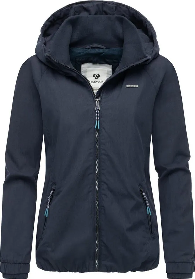 ragwear ragwear Outdoorjacke Dizzie A YOUMODO Leichte Übergangsjacke mit großer Kapuze, Blau, – Produktbild 5 von 5