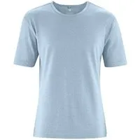 HempAge HempAge Herren T-Shirt Hanf/Biobaumwolle Casual Fit, Clearsky (blau), – Produktbild 1 von 2