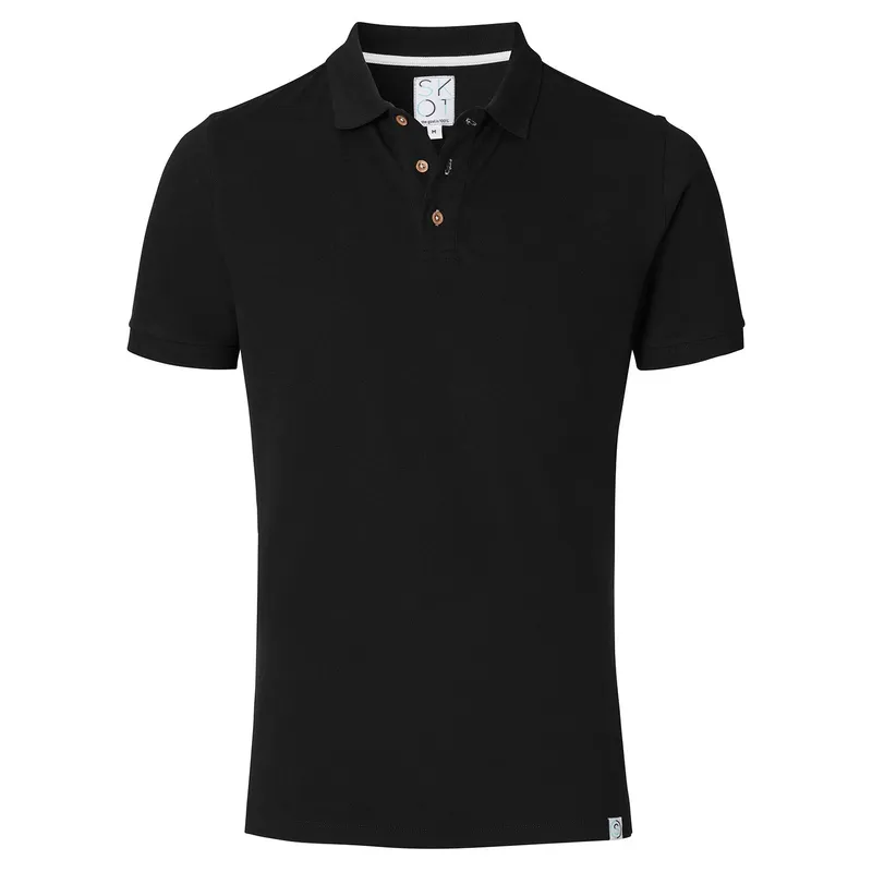 SKOT SKOT Herren vegan Polo, Schwarz, – Produktbild 1 von 2