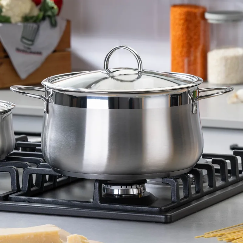 Chefkoch trifft Fackelmann Chefkoch trifft Fackelmann Kochtopf mit Glasdeckel Leipzig, Ø24cm – Produktbild 2 von 2