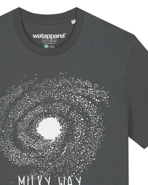watapparel watapparel T-Shirt Unisex Milky way, Anthracite, – Produktbild 3 von 3