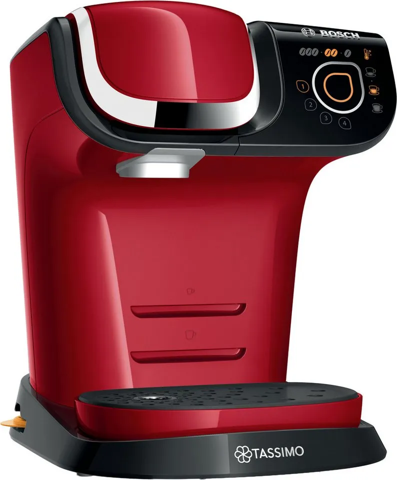 Tassimo Tassimo Kapselmaschine My Way 2 TAS6503, Personalisierung, über 70 Getränke, mit Wasserfilter BRITA MAXTRA, Personalisierung, über 70 Getränke, Rot|schwarz, – Produktbild 2 von 5