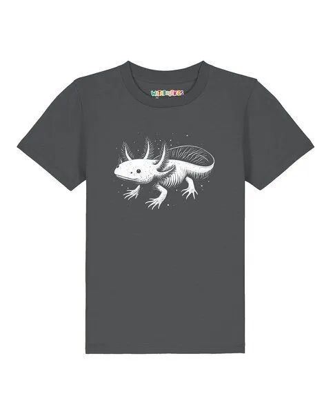 watabout.kids watabout.kids T-Shirt Kinder Axolotl, Anthracite, – Produktbild 1 von 2