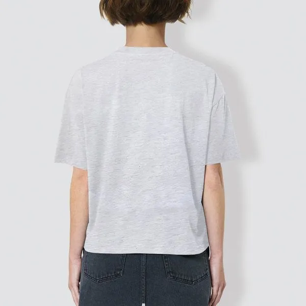 little kiwi little kiwi Damen T-Shirt „Kiwi mit Kopfhörer“, Heater grey-grau, – Produktbild 3 von 3