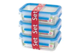 EMSA EMSA 3er-Pack Frischhaltedosen "Clip & Close" aus Kunststoff, 0,55 l – Produktbild 1 von 1