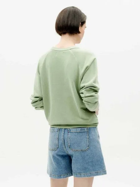thinking mu thinking mu Sweatshirt mit Rundhalsausschnitt - FTP - aus 100% biologisch angebauter Baumwolle, Acacia (grün), – Produktbild 2 von 4