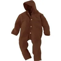 Engel natur Engel Natur Baby Kapuzenoverall Bio-Merinowolle Fleece melange-zimt Gr. 62/68 – Produktbild 1 von 1