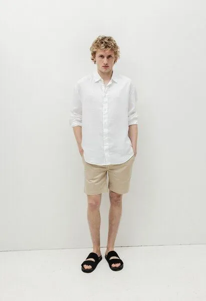 MUD Jeans MUD Jeans Herren Jeans "Andy Short - Sand", Sand, – Produktbild 2 von 4