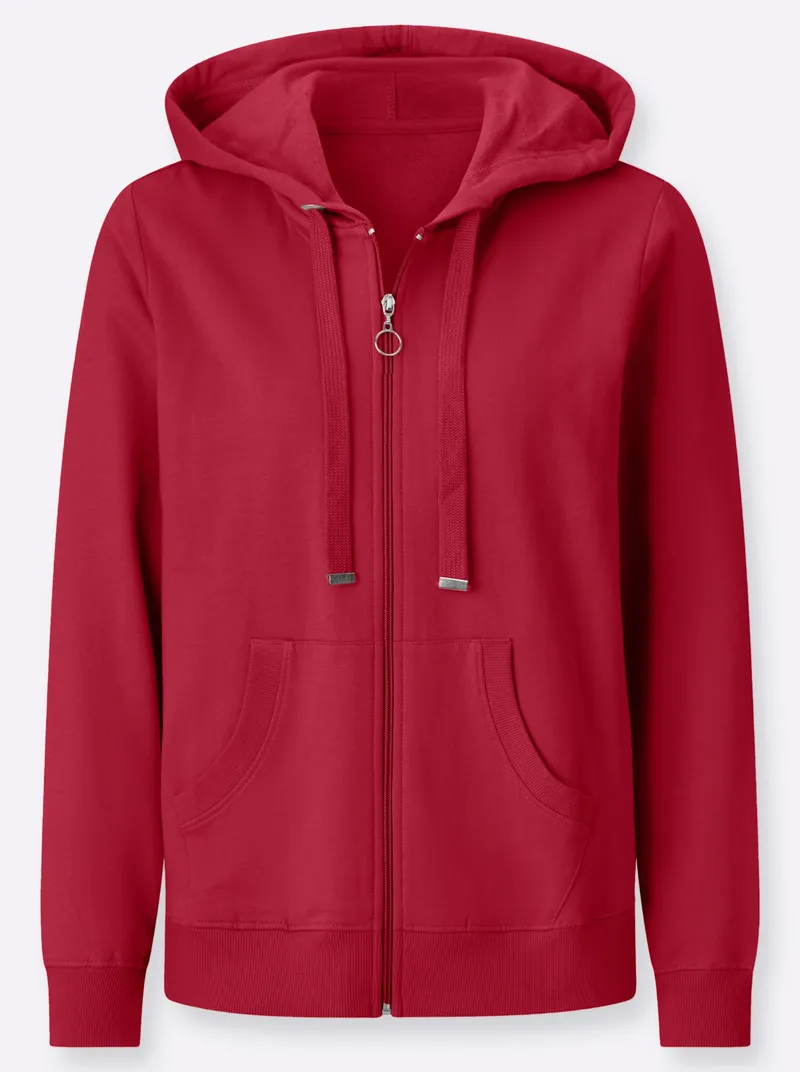 Witt Sweatjacke, Rot, – Produktbild 1 von 2