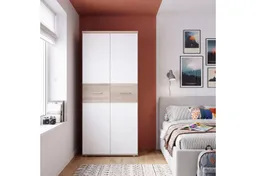 OTTO home Kleiderschrank Vervin, Kinder+ Jugendzimmerschrank, 5 Einlegeböden 2 Kleiderstangen (ca. 80 cm breit, 190cm hoch) B/H/T 79,9/189/52,7cm,Made in Europa,Viel Stauraum,FSC® zertifiziert – Produktbild 1 von 1