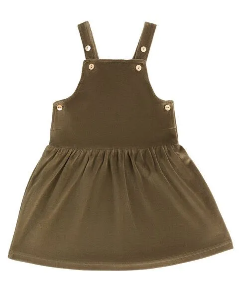 Leela Cotton Leela Cotton Kinder Nickykleid, Oliv, – Produktbild 1 von 3