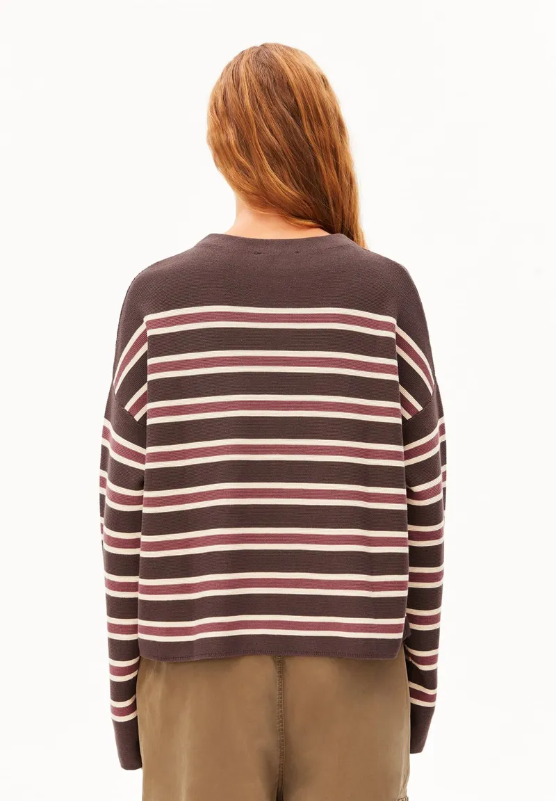 ARMEDANGELS ARMEDANGELS Damen vegan Pullover Merinaa Links Braun, Braun, – Produktbild 1 von 2
