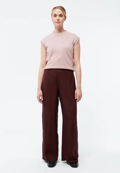 Givn Berlin Givn Berlin Hose GBMARLA relaxed aus TENCEL mit Peach-Effekt, Wine red, – Produktbild 2 von 4