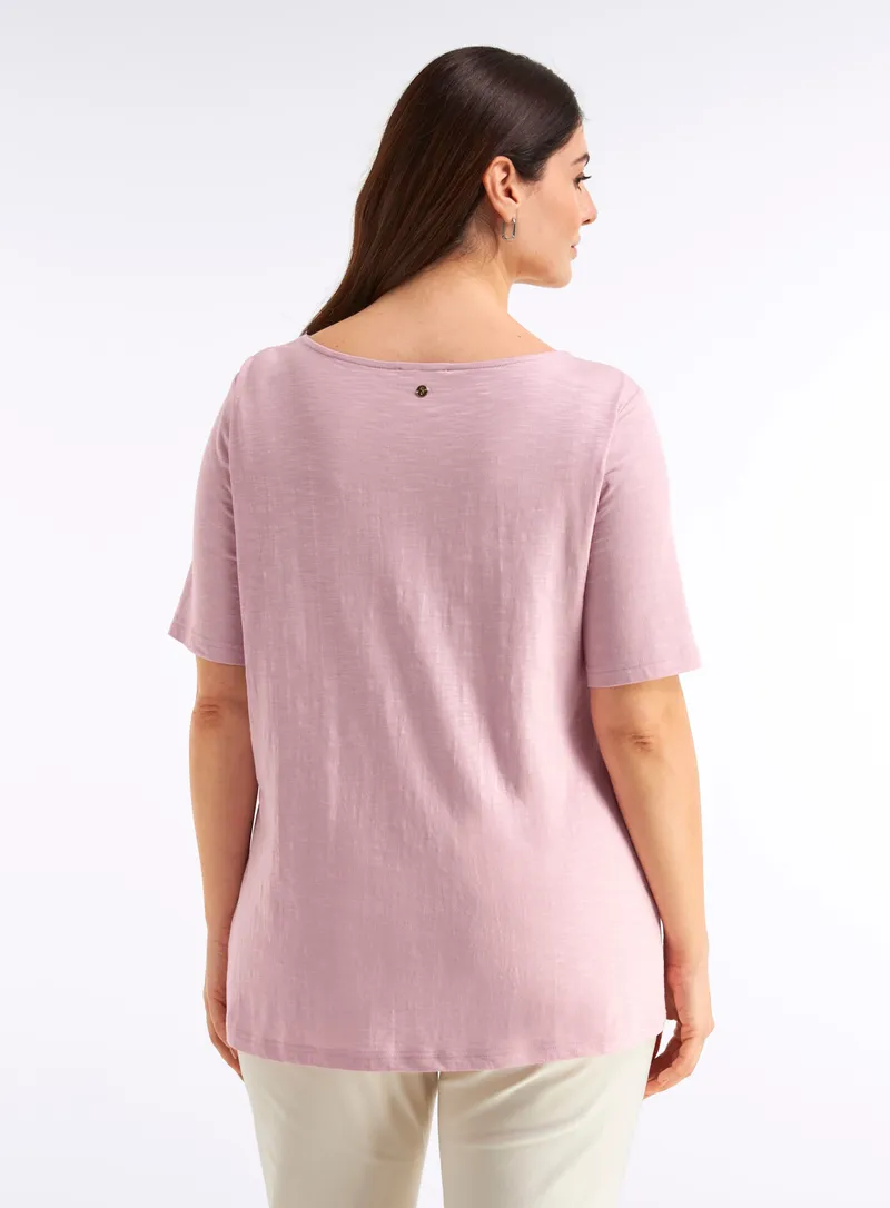 sheego Shirt rosé, Rosé, – Produktbild 2 von 2