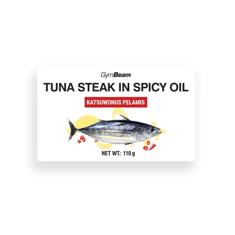 GymBeam Food GymBeam Thunfischsteak in würzigem Öl 110 g – Produktbild 1 von 1