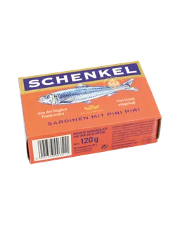 Schenkel Schenkel MSC Sardinen mit Piri Piri, 88g (Abtropfgewicht) – Produktbild 1 von 1